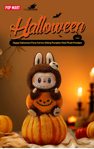 Packaging of Happy Halloween Party Series pumpkin plush pendant