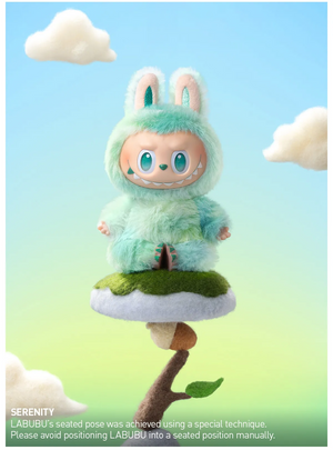 Pop Mart Labubu The Monsters Big Into Energy Serenity (Green) vinyl plush keychain collectible figure โ Labubu pendant toy from Big Into Energy series