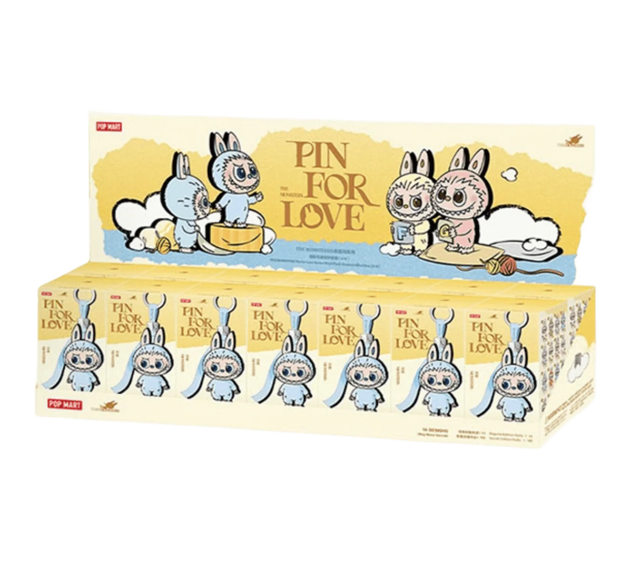 Pop Mart Labubu The Monsters – Pin for Love Series 4 (A–M) Sealed Case