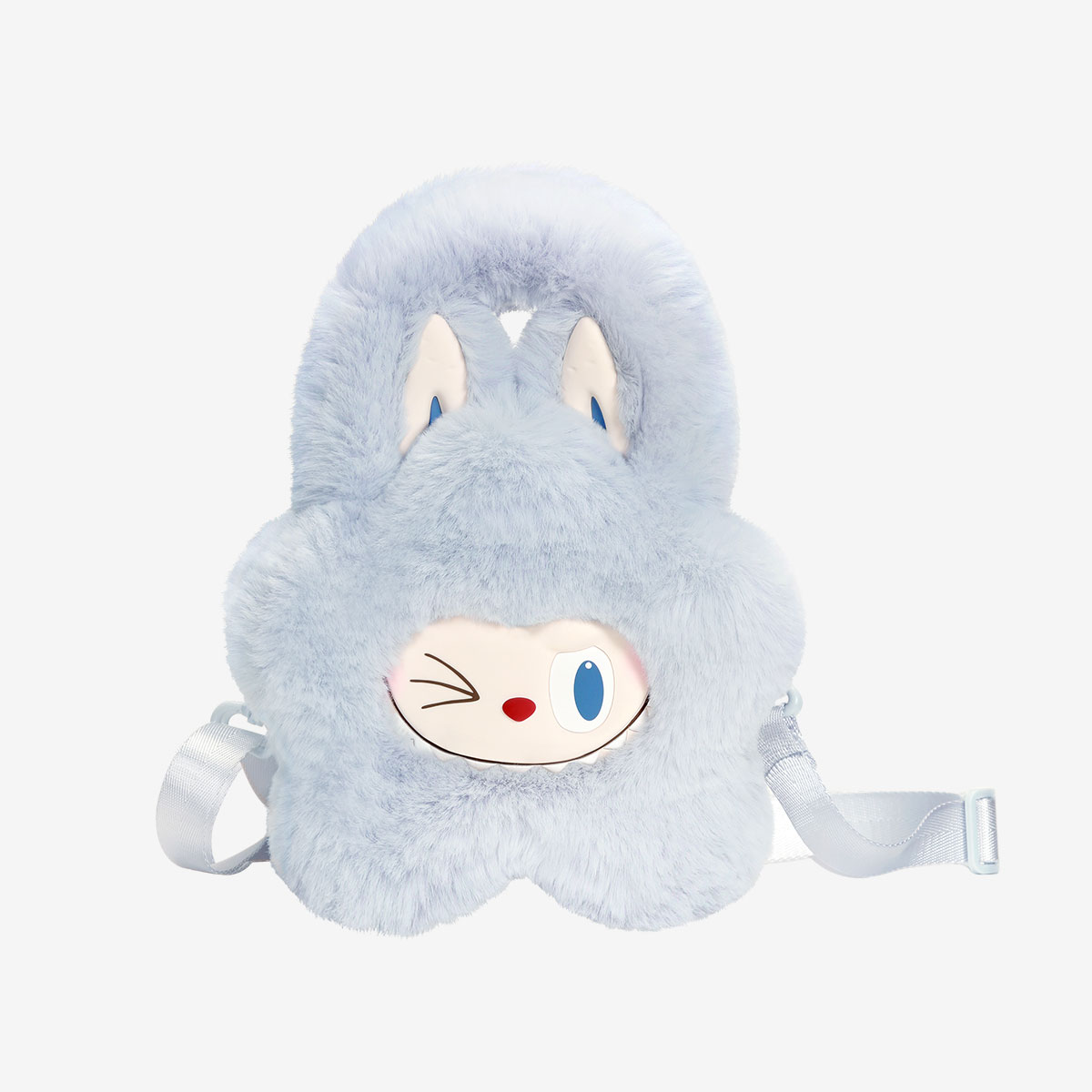 POP MART Labubu The Monsters Classic Series Plush Flower Bag in Blue – adorable Labubu plush flower shoulder bag from The Monsters Classic Series