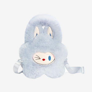 POP MART Labubu The Monsters Classic Series Plush Flower Bag in Blue – adorable Labubu plush flower shoulder bag from The Monsters Classic Series