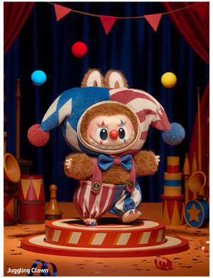 POP MART Why So Serious vinyl plush pendant — Juggling Clown, 16 cm collectible keychain