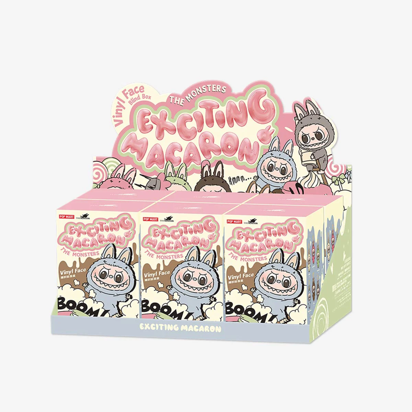 Pop Mart Labubu The Monsters Tasty Macarons complete set of 6 vinyl plush keychain collectible figures – full Labubu Macarons collection
