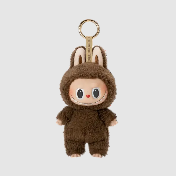 Pop Mart Labubu The Monsters Tasty Macarons Secret Edition Chestnut Cocoa vinyl plush keychain collectible figure – rare Labubu pendant toy